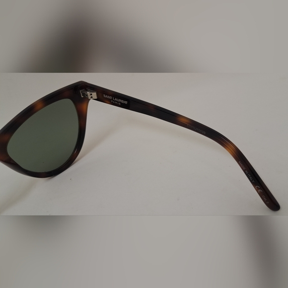 Saint Laurent Women's Cat Eye Havana Green SL425 003 54-19-140 - Picture 4 of 16
